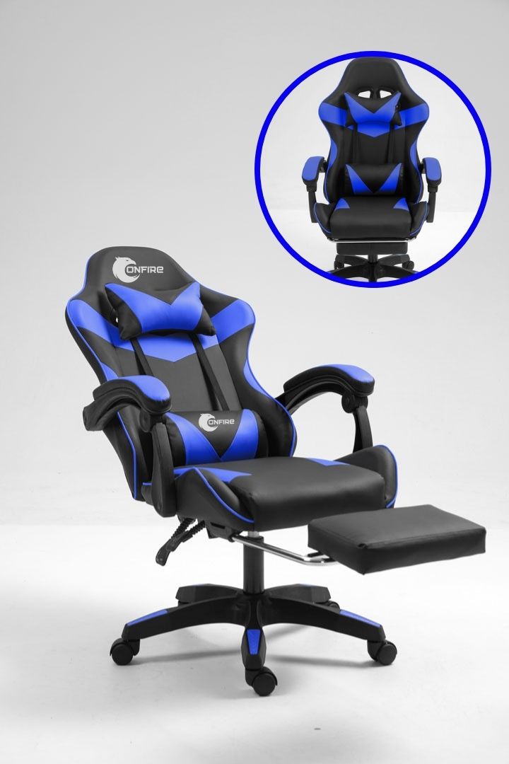 "Silla Gamer OnFire Ergonómica con Reposapiés – Diseño Adaptable y Garantía de 3 Meses"