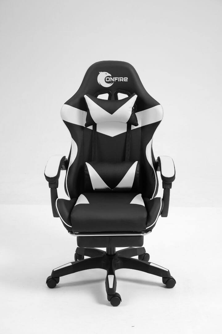 "Silla Gamer OnFire con Diseño Moderno y Reposapiés – Garantía de 3 Meses y Confort para Jugadores"