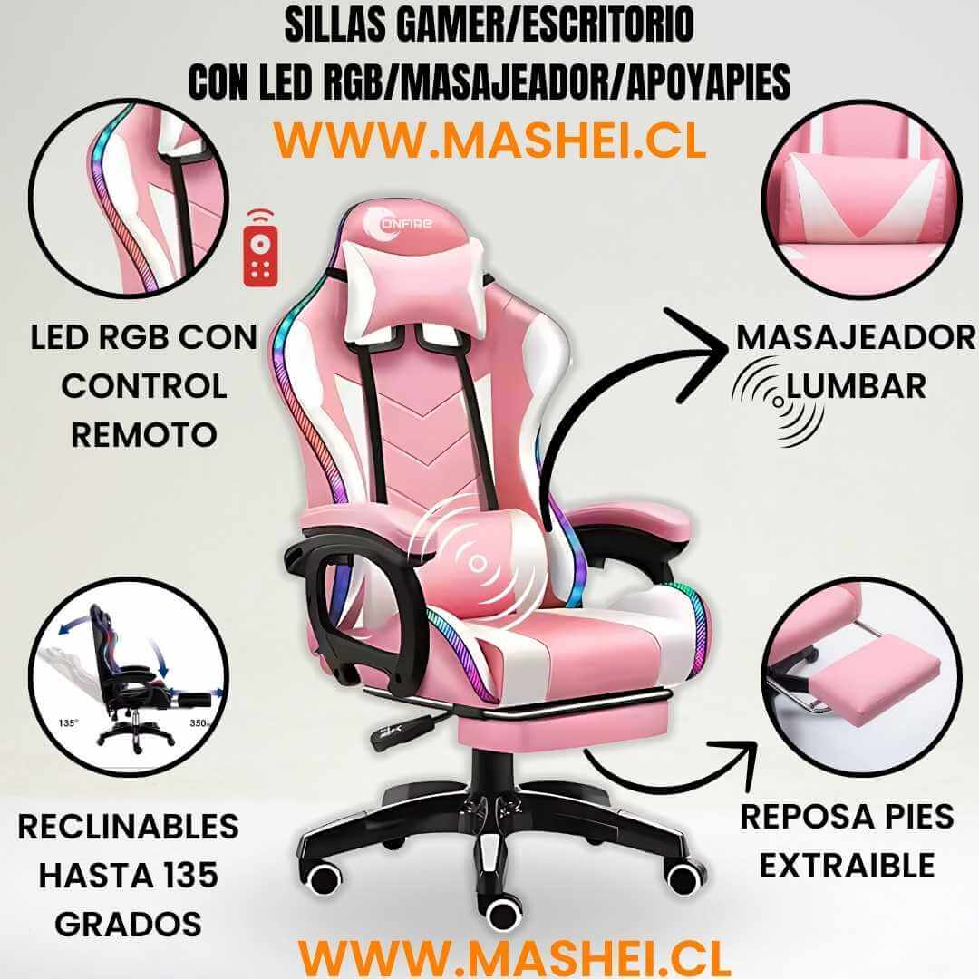 Sillas Gamer Ergonómicas ONFIRE – Envío Rápido en Todo Chile